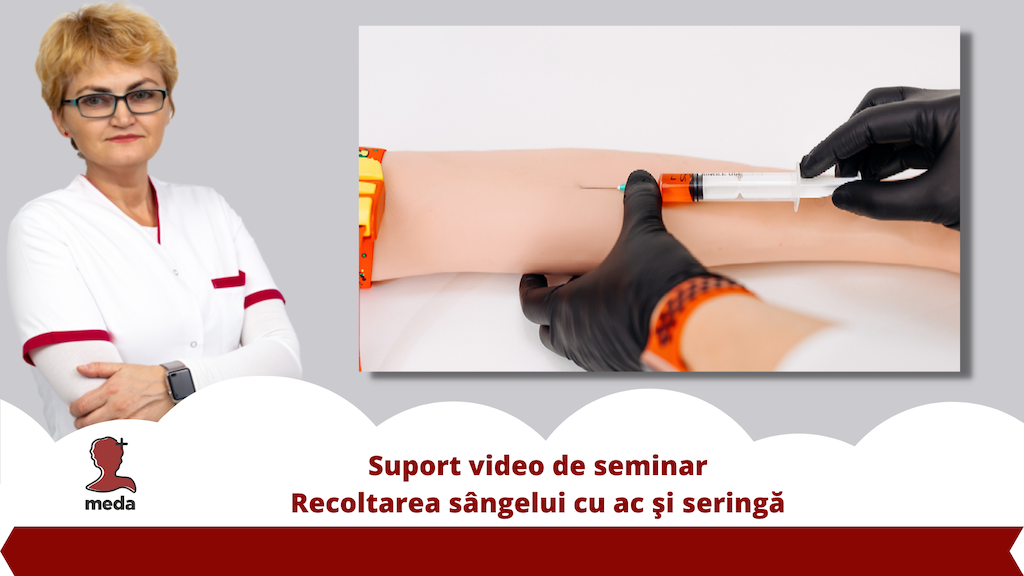 Suport video de seminar recoltarea sangelui cu ac si seringa