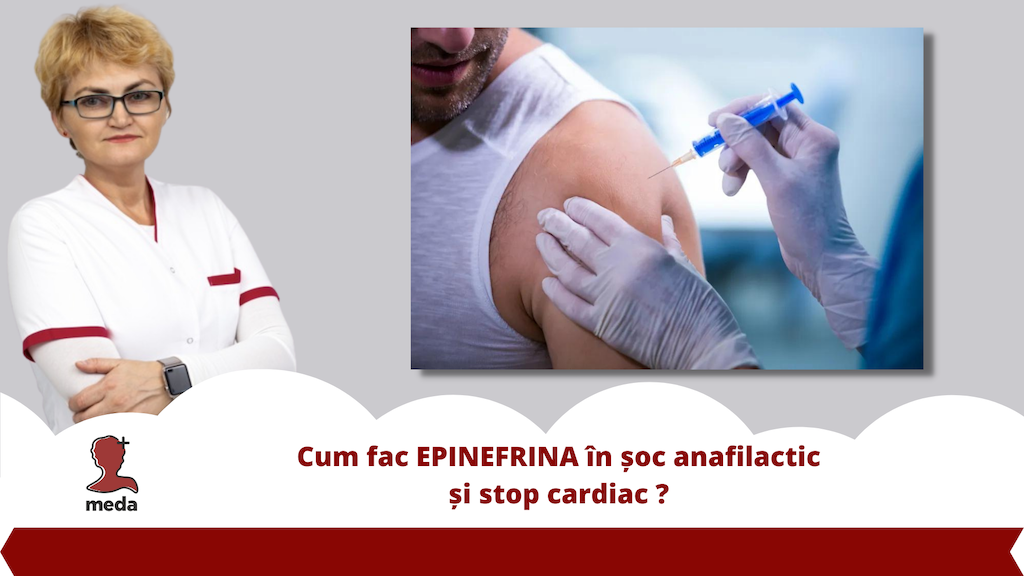 Cum fac EPINEFRINA in soc anafilactic si stop cardiac ?