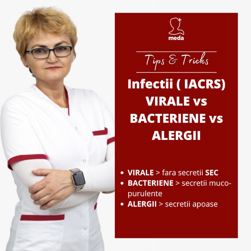 Infectii ( IACRS) VIRALE vs BACTERIENE vs ALERGII - Postare - Sfaturi Medical