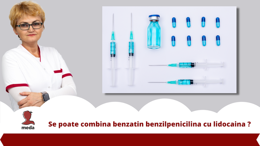 Injectia intramusculara 👉 combin benzatin benzilpenicilina cu lidocaina?