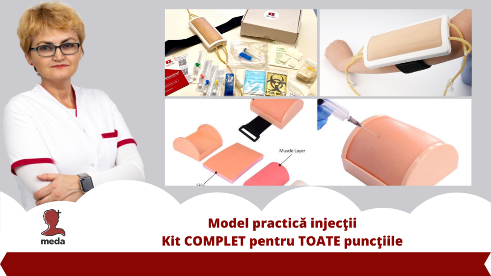 Model practica injectii - Kit practica complet pentru toate punctiile
