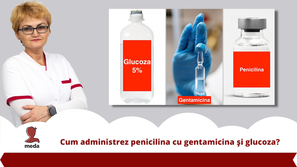 Cum administrez 👉 injectii penicilina cu gentamicina si glucoza?
