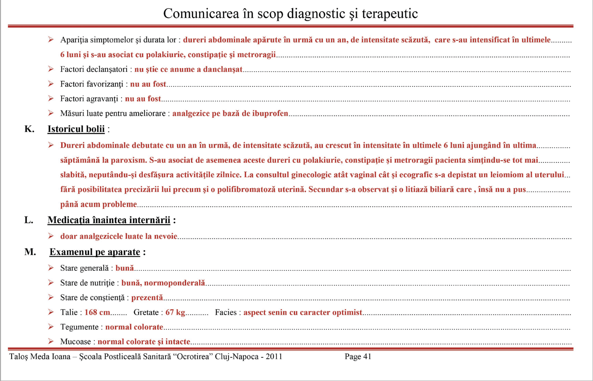 Plan de ingrijiri - Histerectomie totala - Plan de nursing - Plan de ingrijiri 👉 Pacienta cu histerectomie totala - C1.4