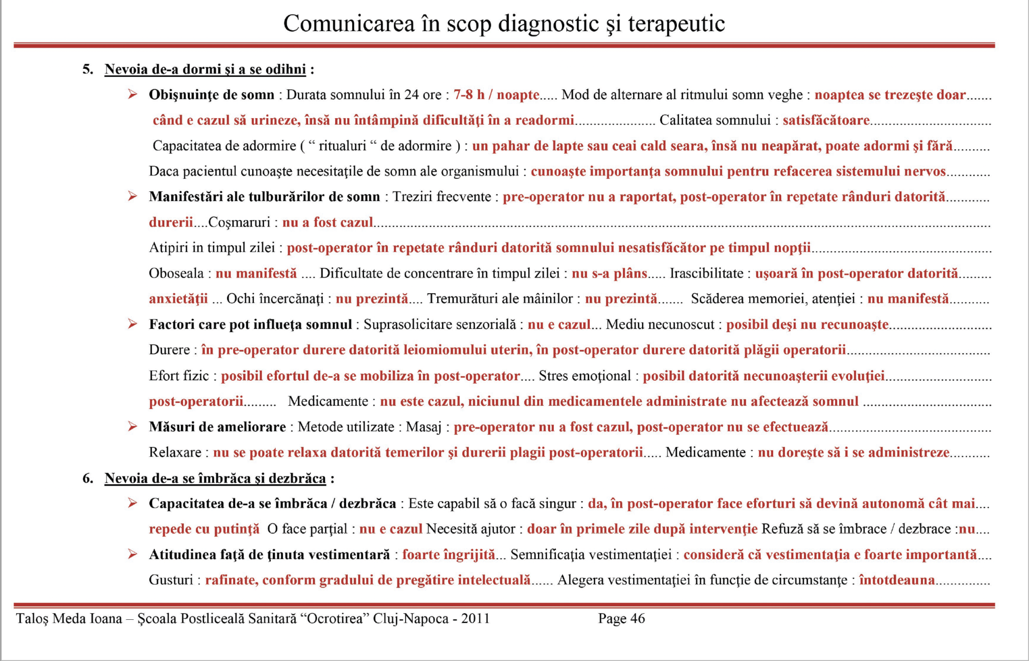 Plan de ingrijiri - Histerectomie totala - Plan de nursing - Plan de ingrijiri 👉 Pacienta cu histerectomie totala - C1.9
