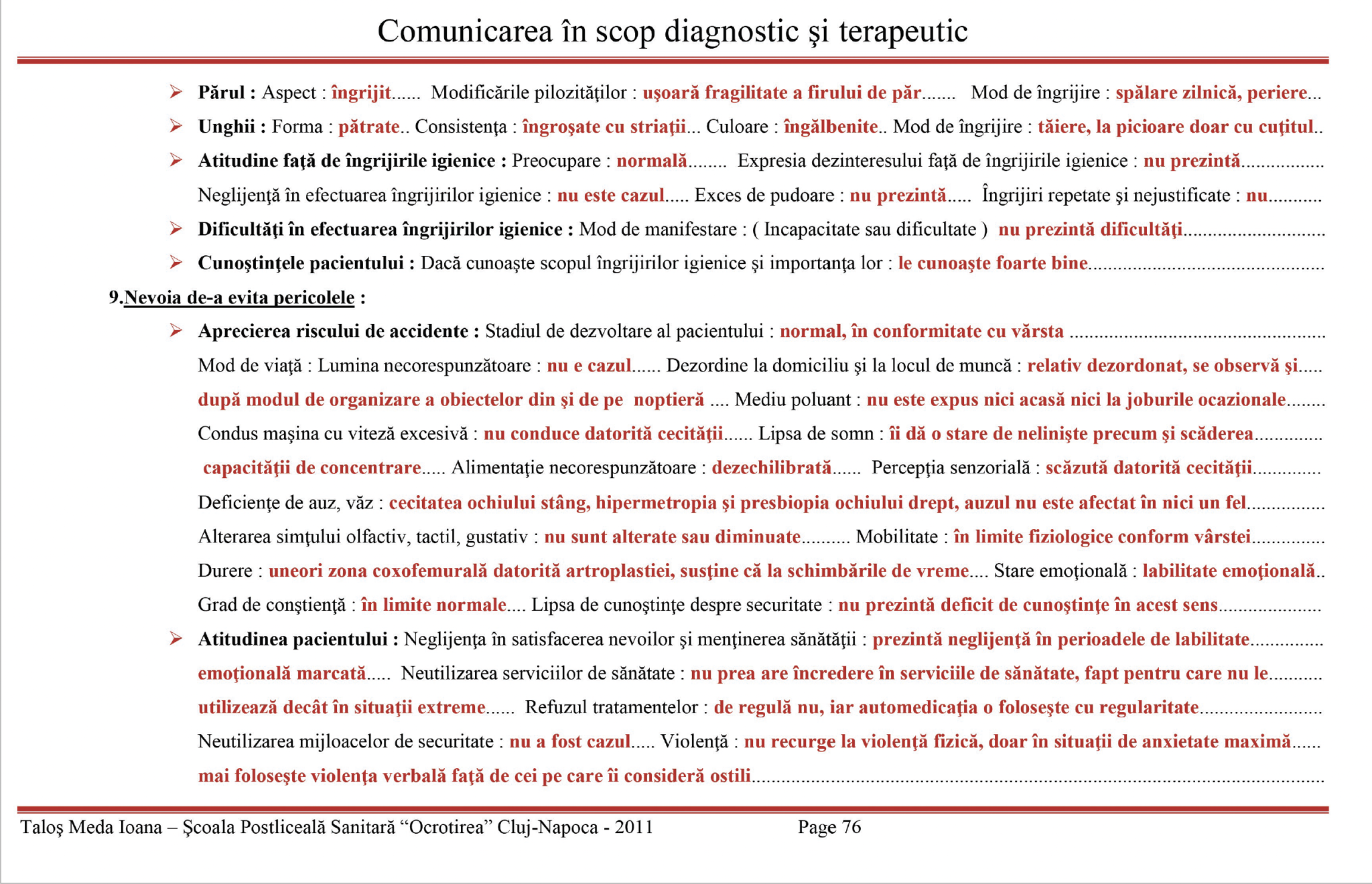 Plan de ingrijiri 👉 Pacient cu tentative suicidale - Plan nursing