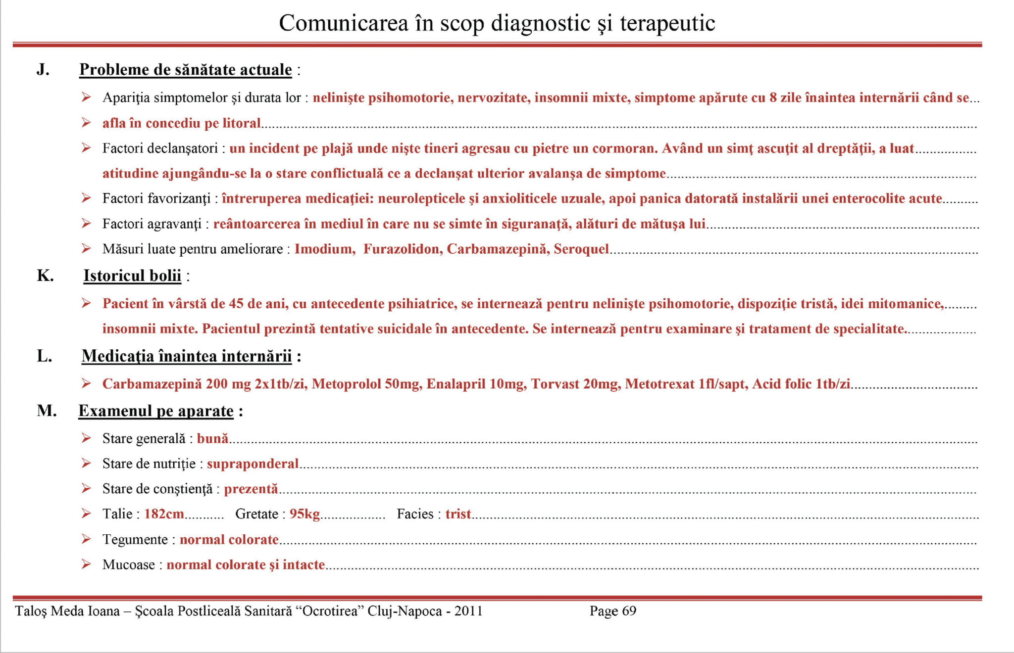 Plan de ingrijiri 👉 Pacient cu tentative suicidale - Plan nursing