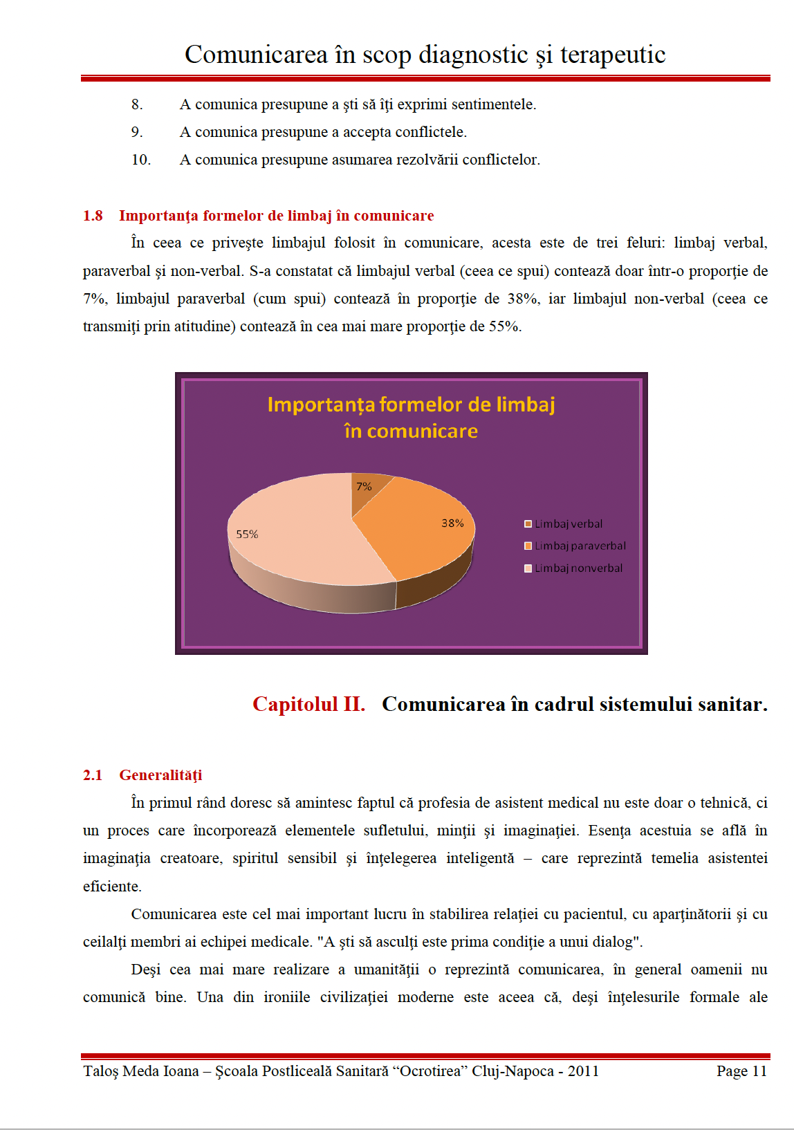 Lucrare de licenta 👉 Comunicarea in scop diagnostic si terapeutic
