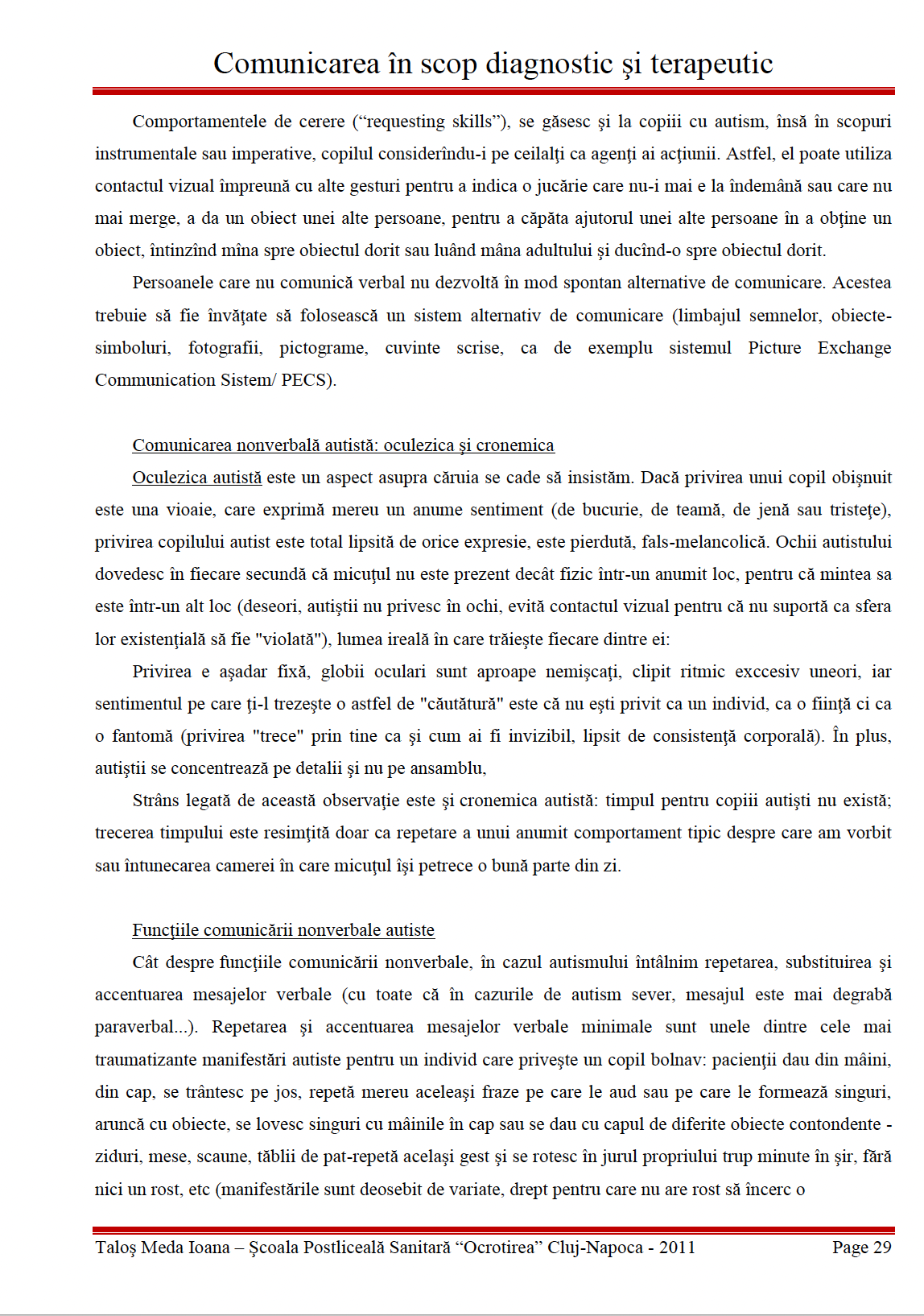Lucrare de licenta 👉 Comunicarea in scop diagnostic si terapeutic