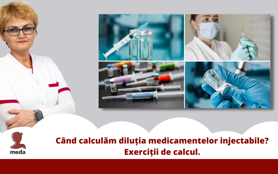Webinar 👉 Cand calculam dilutia medicamentelor injectabile? Exercitii de calcul.