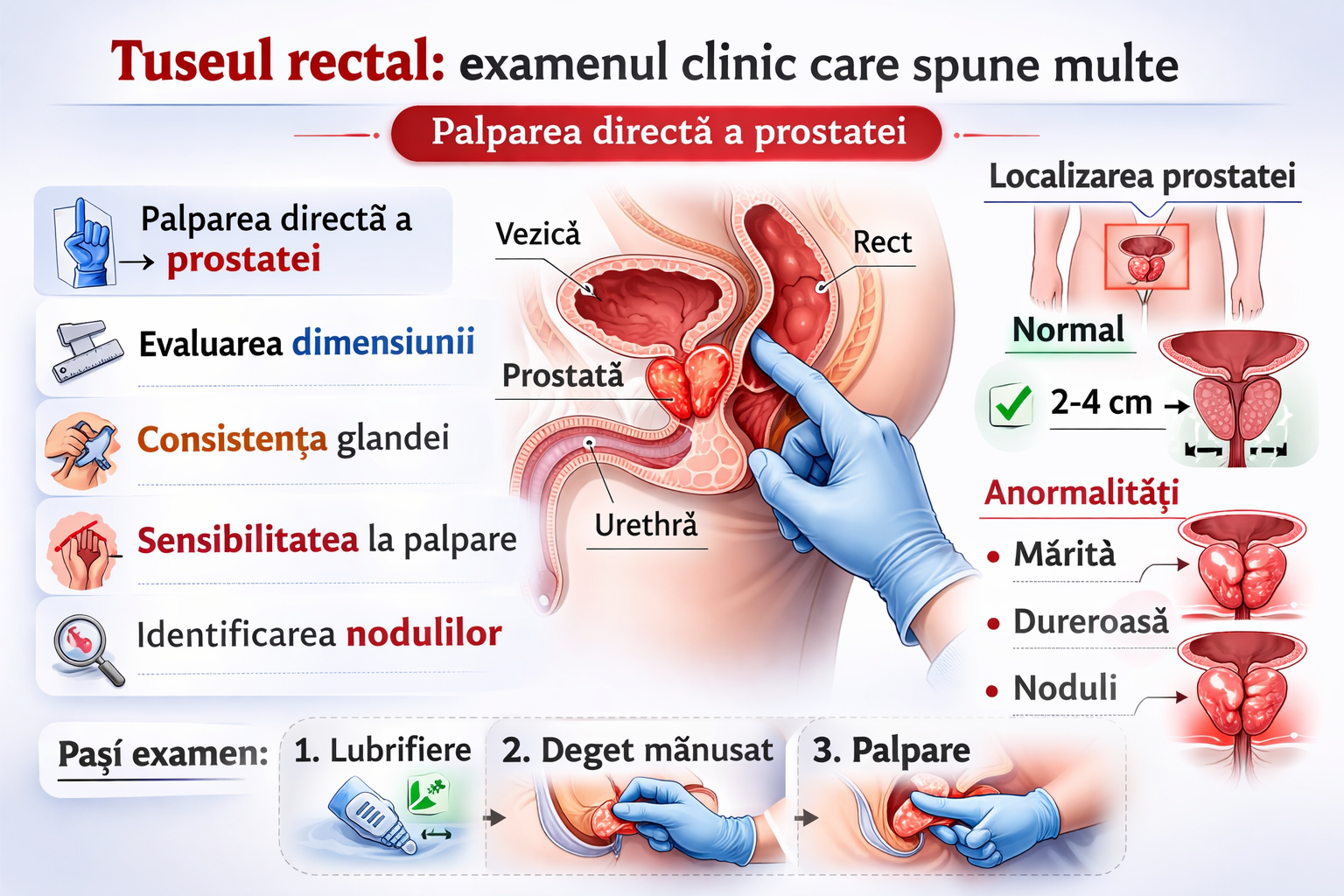 tuseu rectal examinare prostata palpare clinica urologie